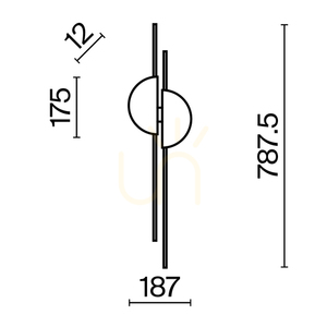 SKYLINE vägglampa MOD179WL-L22BS4K Maytoni small 11