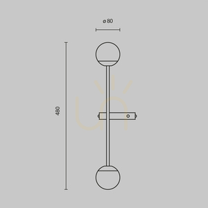 TOUCH vägglampa MOD285WL-L10BS3K Maytoni small 11