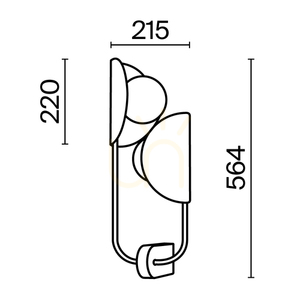 Vägglampa TROPIC MOD164WL-02BS Maytoni small 7