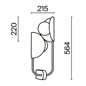 Vägglampa TROPIC MOD164WL-02BS1 Maytoni small 7