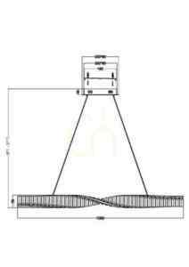 KRONE taklampa P097PL-L28BS3K Maytoni small 11