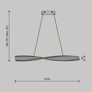 KRONE taklampa P097PL-L28BS3K Maytoni small 12