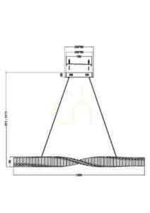 KRONE taklampa P097PL-L36BS3K Maytoni small 12