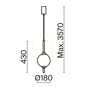 THE SIXTH SENSE taklampa Z020PL-L6BS3K Maytoni small 10