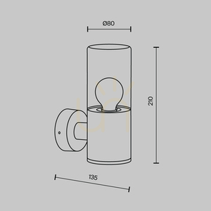 AMAS utomhusvägglampa grafit IP54 Maytoni O432WL-01GF small 7