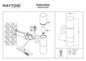 AMAS O432WL-02GF vägglampa för utomhusbruk IP54 Maytoni small 6