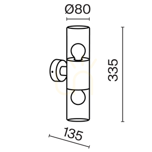 AMAS O432WL-02GF vägglampa för utomhusbruk IP54 Maytoni small 9