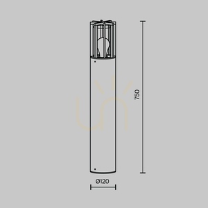 BARREL ljusstolpe O453FL-01GF IP54 Maytoni small 7