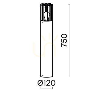 BARREL ljusstolpe O453FL-01GF IP54 Maytoni small 9