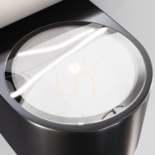 Kontrollera Maytoni Blow grafitgrå LED-vägglampa för utomhusbruk 5 W 3000 K IP54 O435WL-L5GF3K