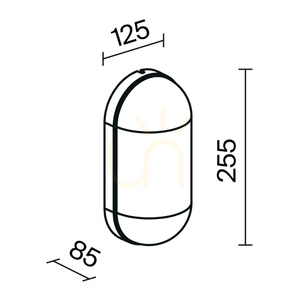 CANDLE vägglampa för utomhusbruk O449WL-01GF IP65 Maytoni small 10