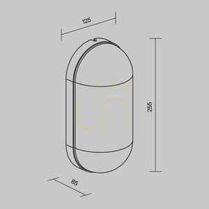 CANDLE vägglampa för utomhusbruk O449WL-01GF IP65 Maytoni small 8