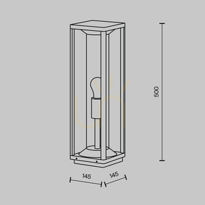 CELL-ljusstolpe O452FL-01GF1 IP54 Maytoni small 7