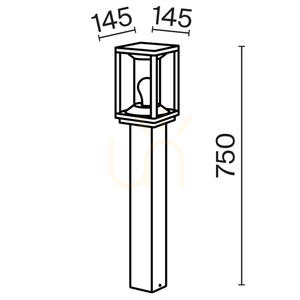 CELL-ljusstolpe O452FL-01GF2 IP54 Maytoni small 8