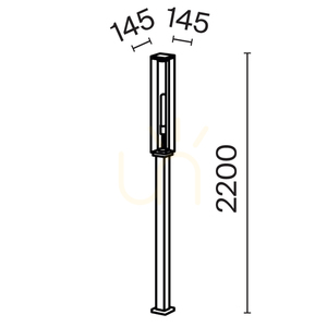 CELL-ljusstolpe O452FL-01GF3 IP54 Maytoni small 8