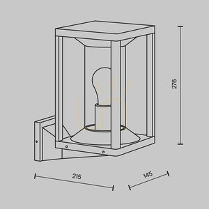 CELL vägglampa för utomhusbruk O452WL-01GF IP65 Maytoni small 6