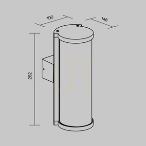 CONF vägglampa för utomhusbruk O451WL-01GF IP54 Maytoni small 6