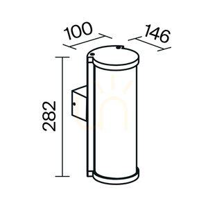 CONF vägglampa för utomhusbruk O451WL-01GF IP54 Maytoni small 8
