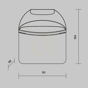 GLOSS vägglampa för utomhusbruk O447WL-L7GF3K IP65 Maytoni small 8