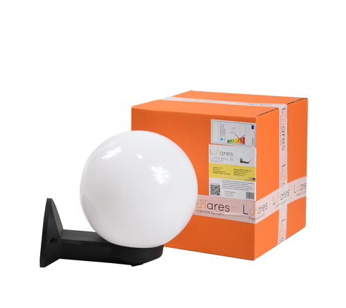 Kontrollera Trädgårdsvägglampa Luna Ball 15 cm E27 vit