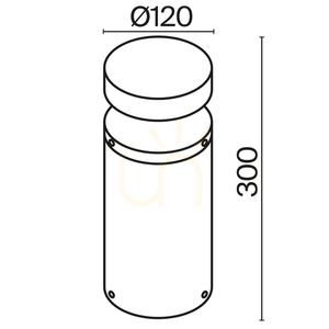 OLTEN belysningsstolpe O591FL-L12GF3K IP65 Maytoni small 9