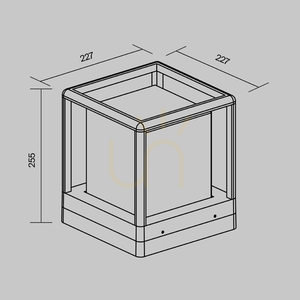 TRIM ljusstolpe O455FL-01GF IP65 Maytoni small 7