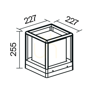 TRIM ljusstolpe O455FL-01GF IP65 Maytoni small 9
