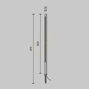 POLE lyktstolpe O440FL-L12GF3K IP65 Maytoni small 7
