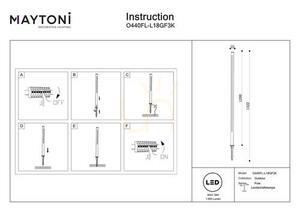 POLE lyktstolpe O440FL-L18GF3K IP65 Maytoni. small 7