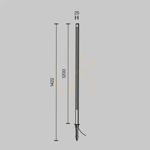 POLE lyktstolpe O440FL-L18GF3K IP65 Maytoni. small 8