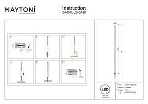 POLE lyktstolpe O440FL-L24GF3K IP65 Maytoni. small 6