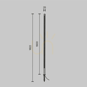 POLE lyktstolpe O440FL-L24GF3K IP65 Maytoni. small 7