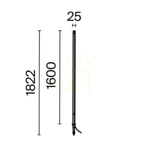 POLE lyktstolpe O440FL-L24GF3K IP65 Maytoni. small 9