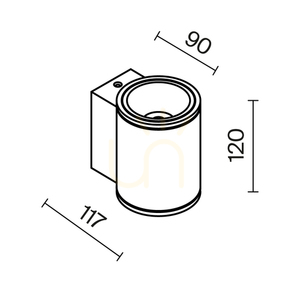 SHIM O303WL-L5GF3K vägglampa för utomhusbruk IP65 Maytoni small 10