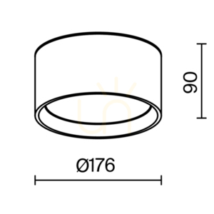 Plafond HYDRA C090CL-15W3K-MG IP44 Maytoni small 8