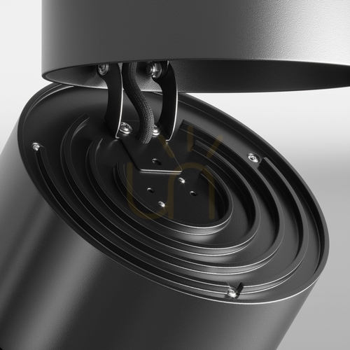 Kontrollera Maytoni Yin C084CL-15W3K-D-B svart LED-takspotlight, 15 W, 3000 K