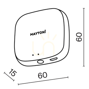 Smarta hem GATEWAY MD-TRA034-W Maytoni small 5