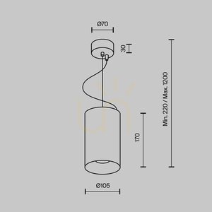EFIR taklampa P089PL-33W3K-MG Maytoni small 8