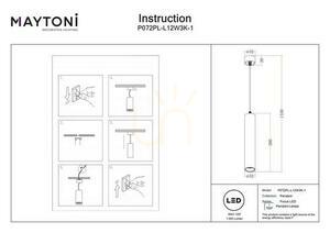 FOCUS LED-pendellampa P072PL-L12W3K-1 Maytoni small 8