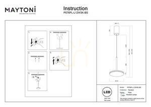 PLATO taklampa P076PL-L12W3K-BS Maytoni small 11