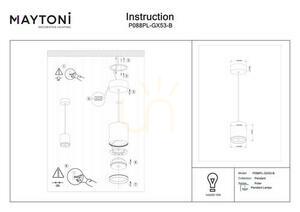 POLAR taklampa P088PL-GX53-B Maytoni small 12