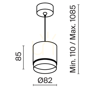 POLAR taklampa P088PL-GX53-B Maytoni small 14