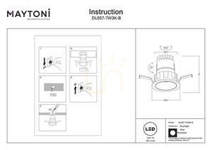 WISE infälld takarmatur DL057-7W3K-B Maytoni small 9