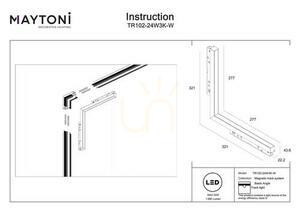 BASIS ANGLE skenlampa TR102-24W3K-W Maytoni small 6