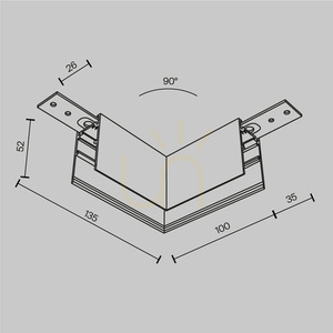 EXILITY TRA034HCL-41W samlingsskenekontakt Maytoni small 5