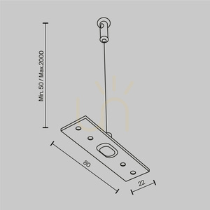 EXILITY TRA034SW-2W tillbehör till strömskenor Maytoni small 5