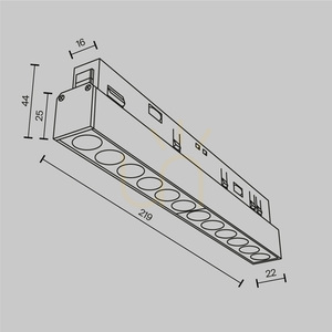 POINTS skenlampa TR031-2-12W3K-W Maytoni small 7