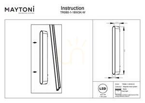BASIS skenlampa TR080-1-18W3K-W Maytoni small 6