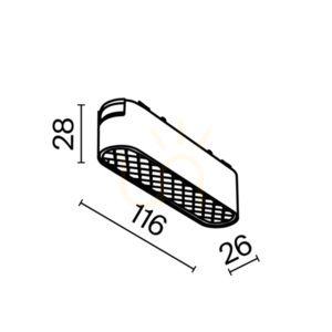 BASIS GRID skenlampa TR084-1-6W4K-W Maytoni small 9