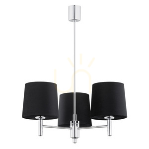 Ljuskrona ARGON BOLZANO PLUS svart krom 3-ljus E27 IP20 6108 small 2